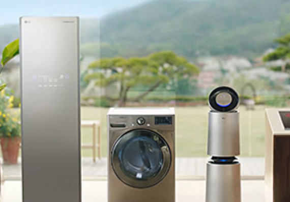 LG전자가 미국의 월풀(Whirlpool)을 꺾고 올 상반기 매출 기준 생활가전 세계 1위에 올랐다. 사전=LG전자 웹사이트.