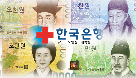 한국은행은 구권의 포장 과정에서 지폐가 150도 고열에 2∼3초 노출되고 포장지 내부 온도가 42도인 만큼 살균처리 효과를 낸다고 설명했다. 그래픽작업=이코노텔링 그래픽팀.