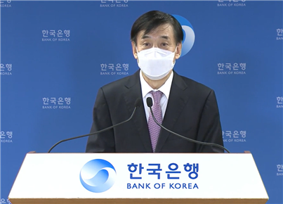 이주열 총재는 15일 금융통화위원회 회의를 마친 뒤 열린 온라인 기자간담회에서