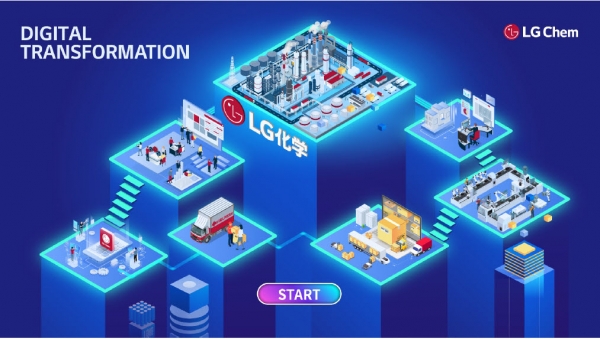 LG화학 DX존 체험 프로그램 메인 화면/사진=LG화학.