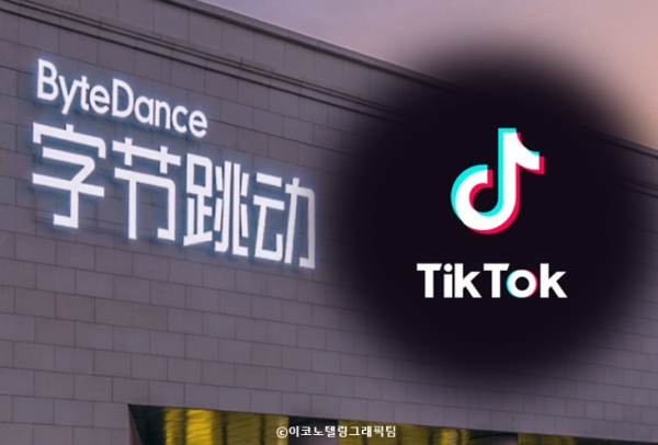 동영상 공유 플랫폼 틱톡(TikTok)으로 유명한 중국 정보기술(IT) 기업 바이트댄스의 지난해 매출이 미국과 인도의 제재를 받는 와중에서 두 배 이상 증가했다. 사진,자료=바이트댄스,틱톡/이코노텔링그래픽팀.