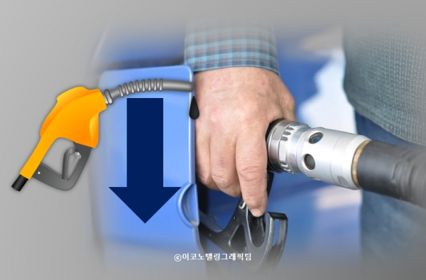 정부와 더불어민주당은 26일 물가대책 관련 당정협의에서 11월 12일부터 내년 4월 30일까지 6개월 동안 휘발유·경유·LPG부탄에 대한 유류세를 20% 인하하기로 결정했다/이코노텔링그래픽팀.