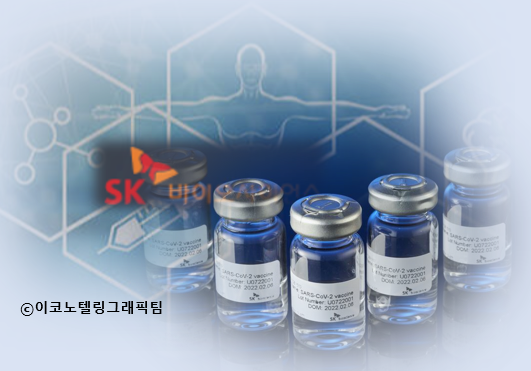 SK바이오사이언스가 개발한 코로나19 백신 스카이코비원멀티주(GBP510)가 29일 식품의약품안전처로부터 품목허가 결정을 받았다. 사진,자료=SK바이오사이언스/이코노텔링그래픽팀.