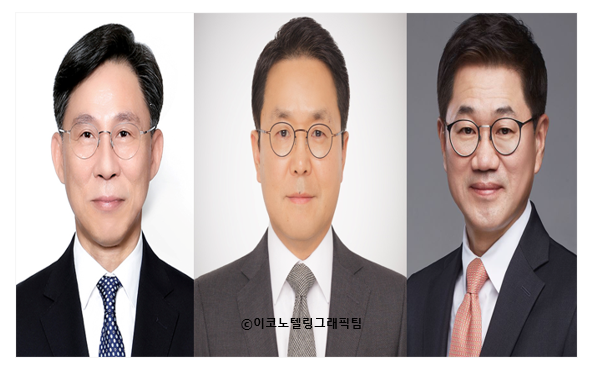 사진((왼쪽부터)삼성생명 홍원학 대표,삼성화재 이문화 사장,삼성증권 박종문 사장)=삼성생명,삼성화재,삼성증권.