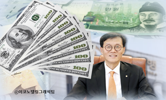 이창용 한국은행 총재는 최근 원/달러 환율이 급등하는 데 대해 