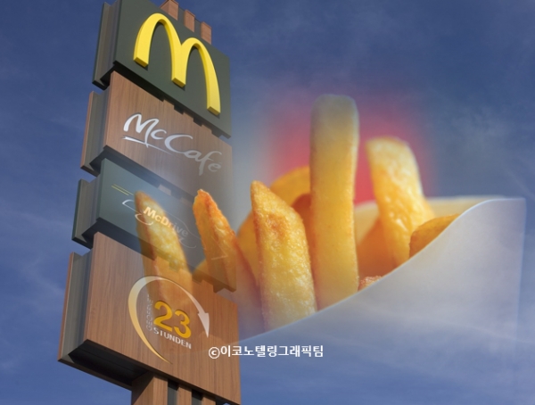 이상기후 영향으로 재표 공급에 차질을 빚은 한국맥도날드가 감자튀김(후렌치 후라이) 판매를 일시 중단했다.사진=이코노텔링그래픽팀