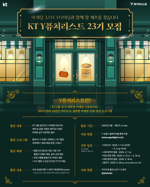 2025년도 Y퓨처리스트 모집 포스터. 자료=KT.