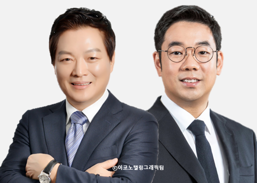 사진((왼쪽부터)박주형 신세계 대표이사 겸 신세계센트럴 대표이사, 제임스장 (주)지마켓 대표이사)=신세계그룹.